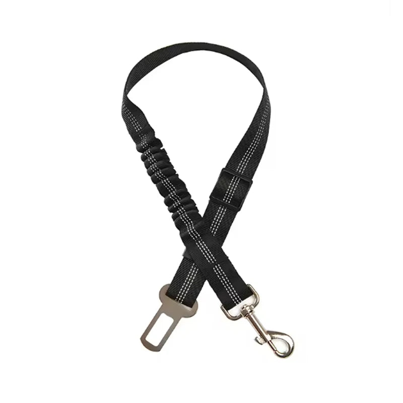Dog Car Safety Belt Dog Safety Belt with Damping Belt and Reflective Line Adjustable Length Suitable Any Dog