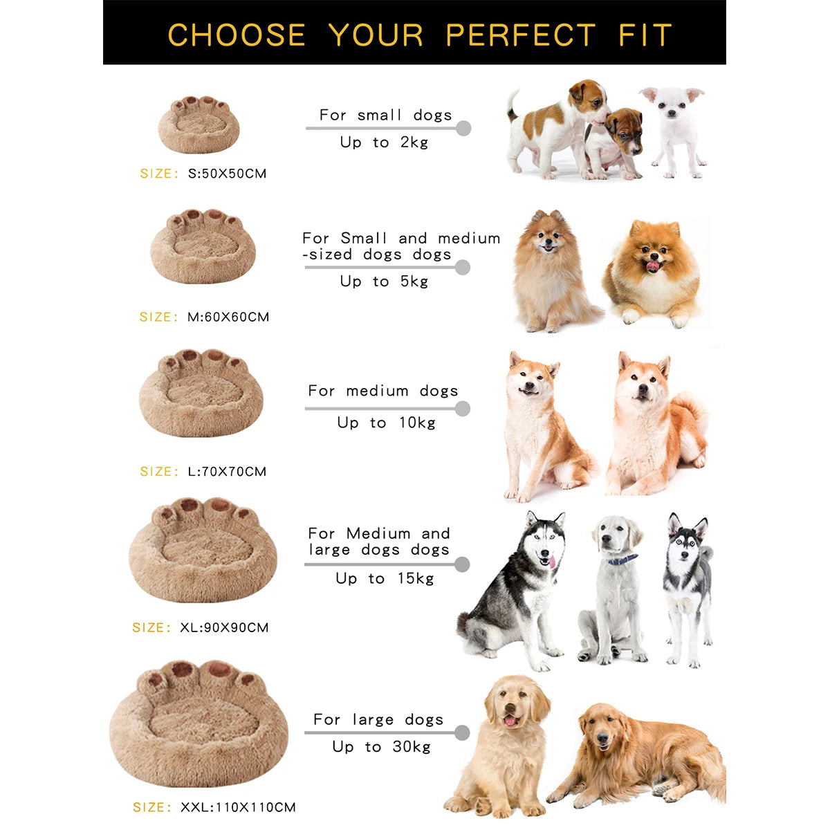 Fluffy Dog Bed Winter Warm Large Pet Products Small Sofa Baskets Pets Kennel Mat Puppy Cats Supplies Basket Blanket Accessories — image 5