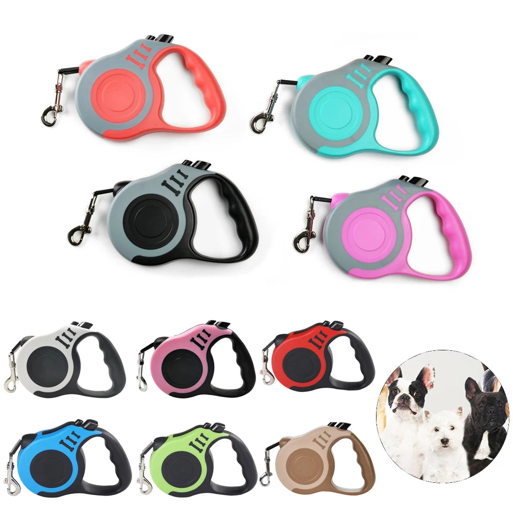 3m 5m Dog Leash Strong Nylon Puppy Lead For Small Medium Large Dogs Cats Automatic Retractable Durable.