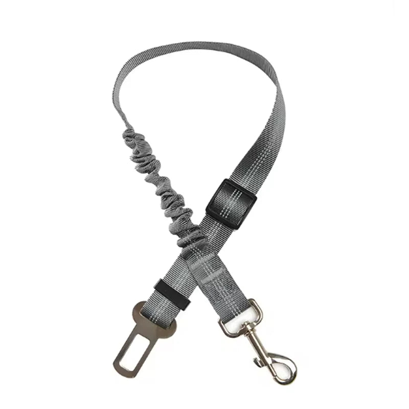 Dog Car Safety Belt Dog Safety Belt with Damping Belt and Reflective Line Adjustable Length Suitable Any Dog