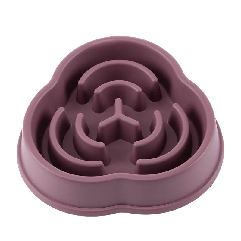 Pet Cat Dog Slow Food Bowl Fat Help Healthy Round Anti-choking Thickened And Non-slip Multiple Colors Shapes — image 14