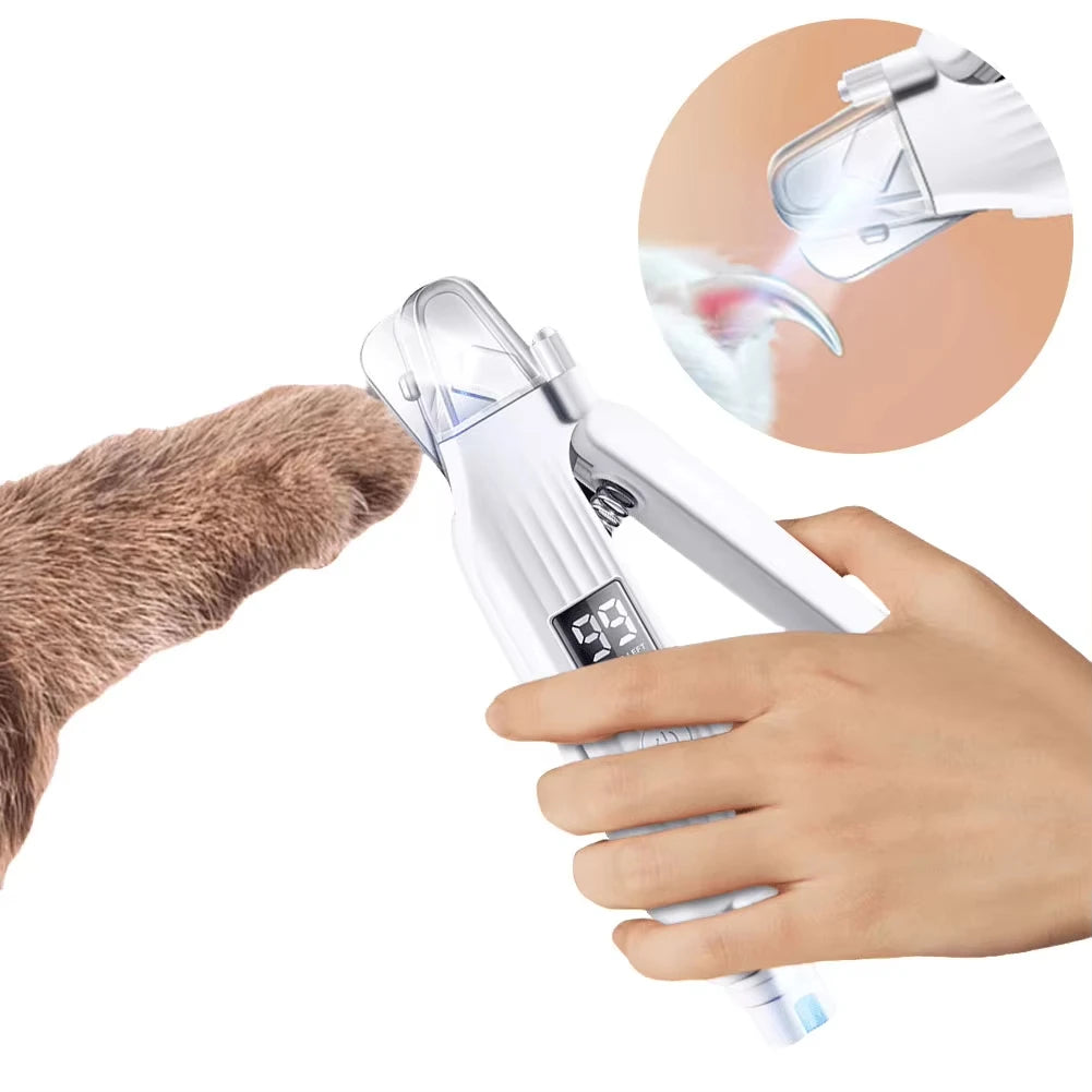 2 in 1 Electric Pet Nail Trimmer with LED Lights Pet Nail Grinder Dog Nail Trimmer and Grinder for Small Medium Large Dogs/Cats — image 4