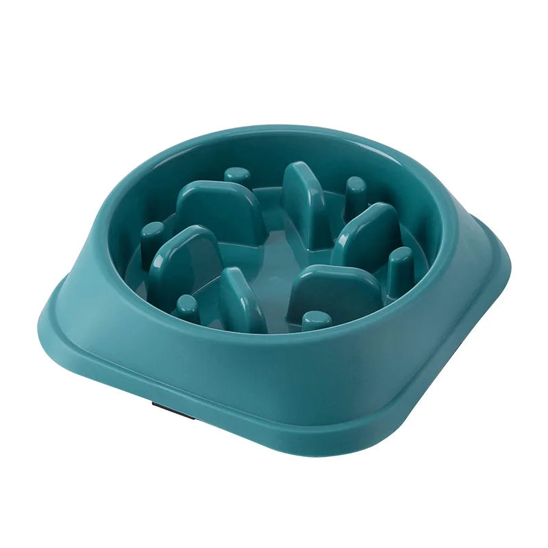 Pet Cat Dog Slow Food Bowl Fat Help Healthy Round Anti-choking Thickened And Non-slip Multiple Colors Shapes — image 7