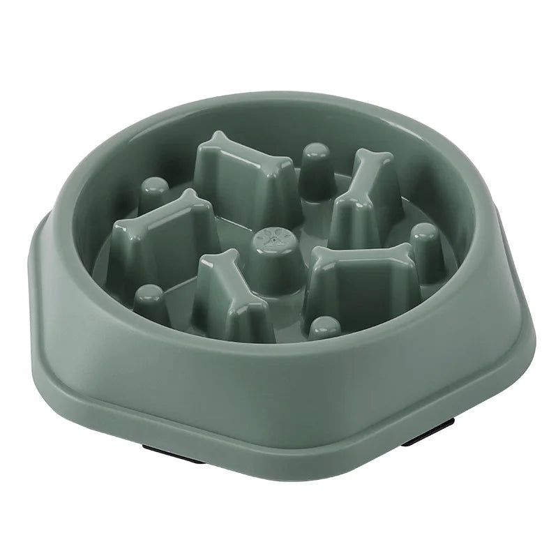 Pet Cat Dog Slow Food Bowl Fat Help Healthy Round Anti-choking Thickened And Non-slip Multiple Colors Shapes — image 10