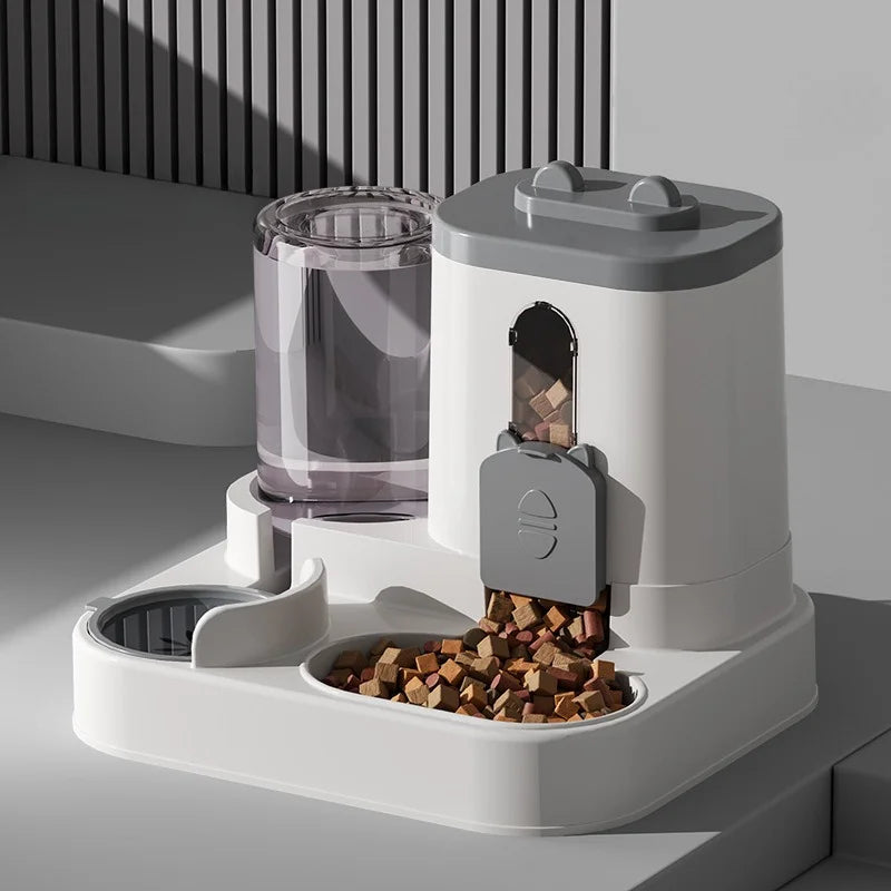 Cat Bowl Automatic Feeder with Spill Proof Design with Water Fountain Pet Food Dispenser for Small Medium Large Cats Dogs — image 8