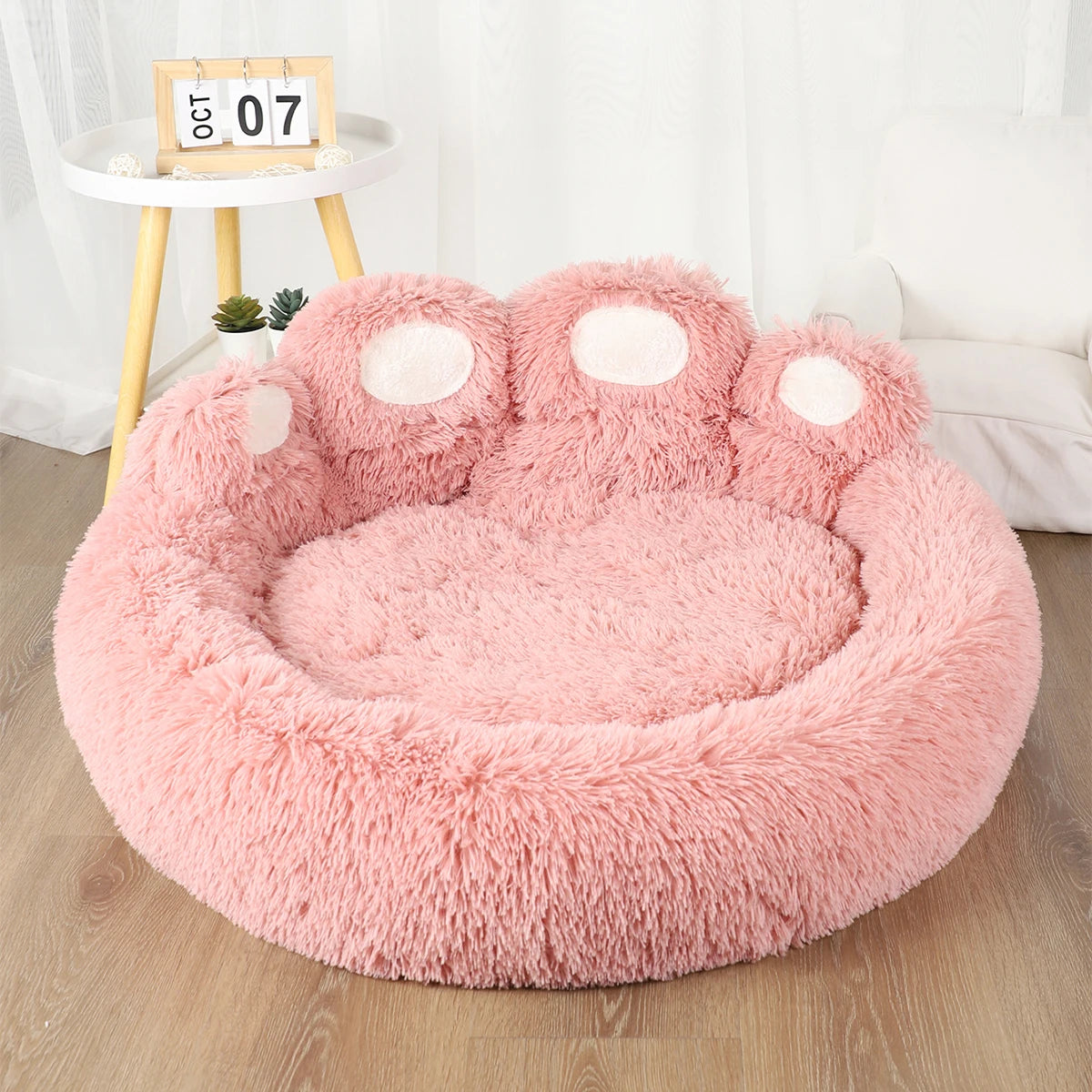 Fluffy Dog Bed Winter Warm Large Pet Products Small Sofa Baskets Pets Kennel Mat Puppy Cats Supplies Basket Blanket Accessories — image 8