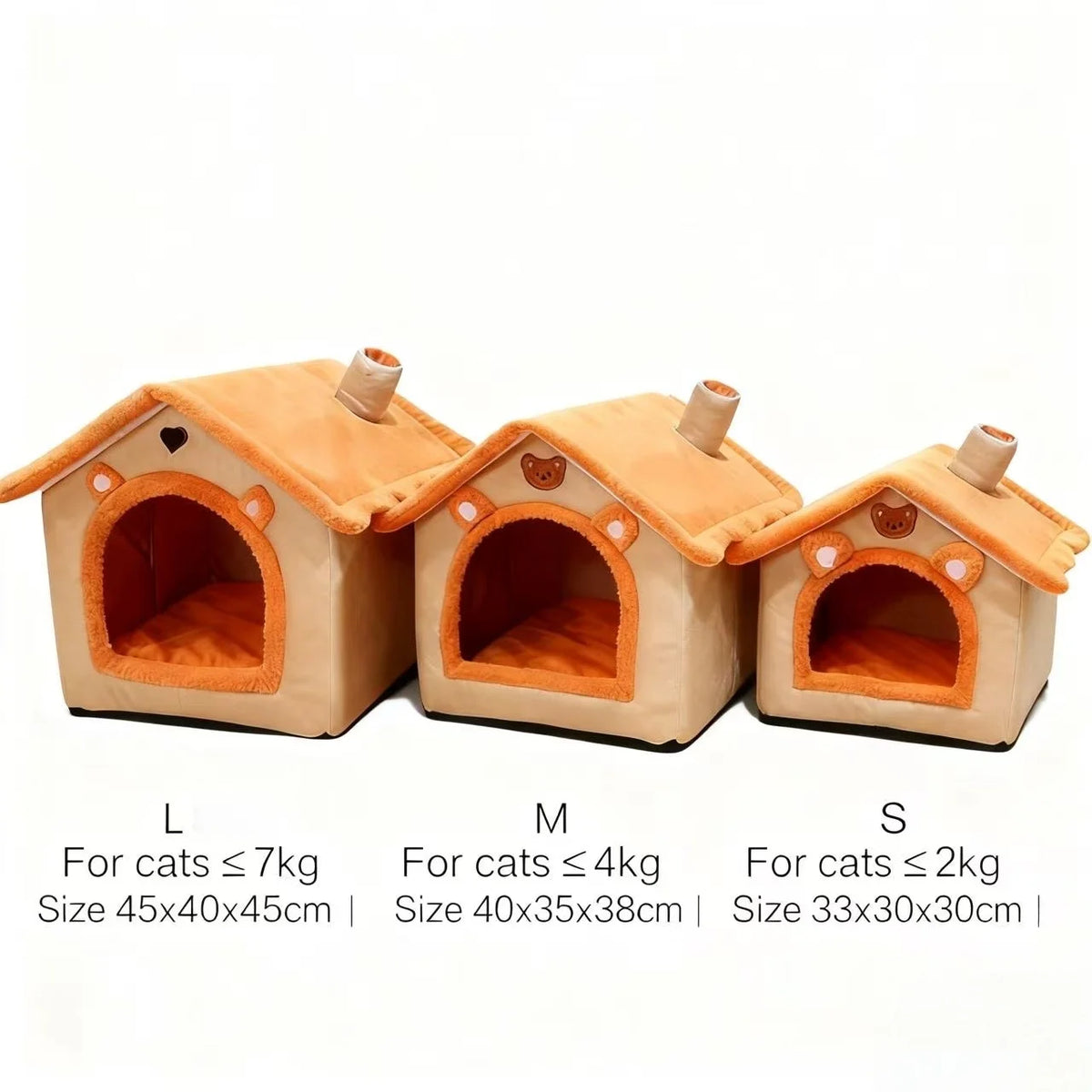 All Season Dog House Style Bed - Removable Washable Pet Bed for Small Dogs Teddy Winter Warm Cat Dog House — image 6