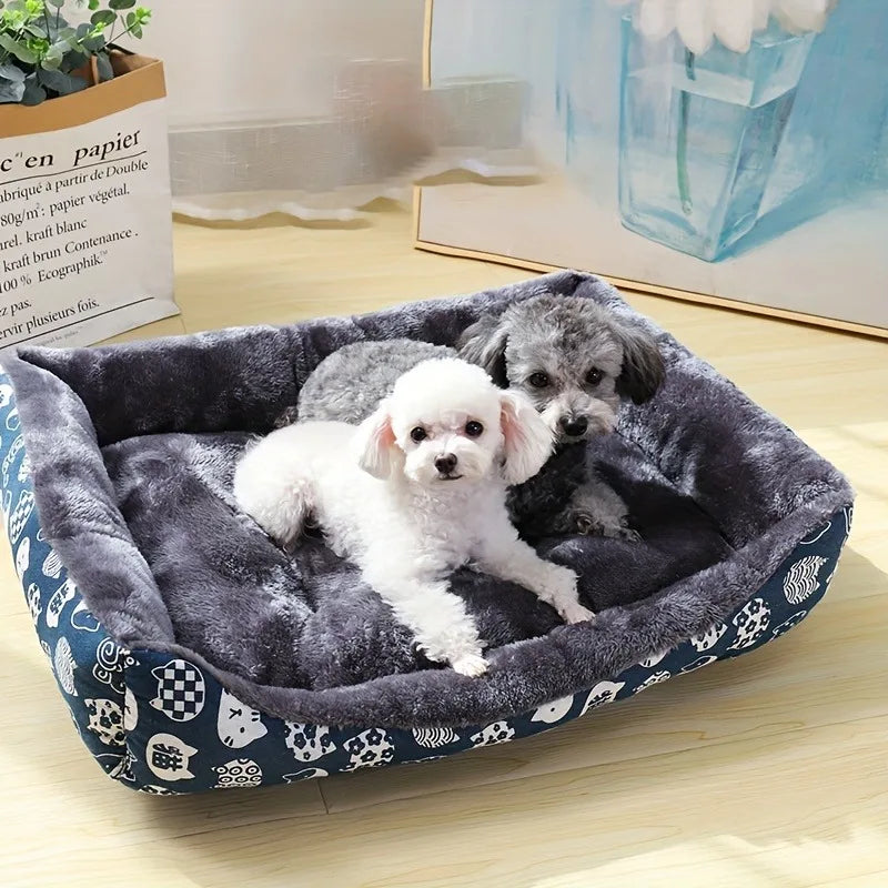 Pet Dog Bed Sofa Mats Winter Pet Products Coussin Chien Accessories Dogs Basket Supplies For Large Medium Small House Cat Bed — image 1