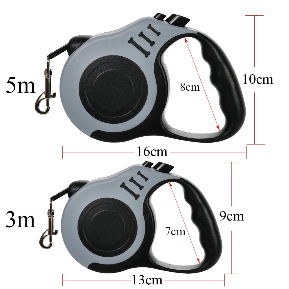 3m 5m Dog Leash Strong Nylon Puppy Lead For Small Medium Large Dogs Cats Automatic Retractable Durable. — image 5