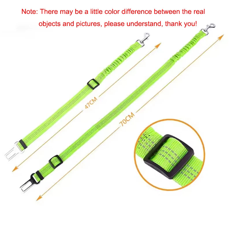 Dog Car Safety Belt Dog Safety Belt with Damping Belt and Reflective Line Adjustable Length Suitable Any Dog — image 6
