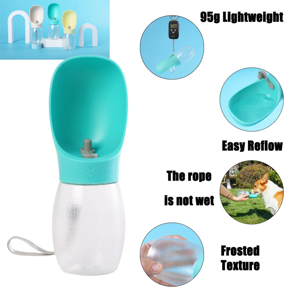 Pet Dog Water Bottle 300ML Puppy Drinking Bowls For Small Medium Dogs Cats Hiking Portable Cat Feeder Golden Retriever Supplies — image 3