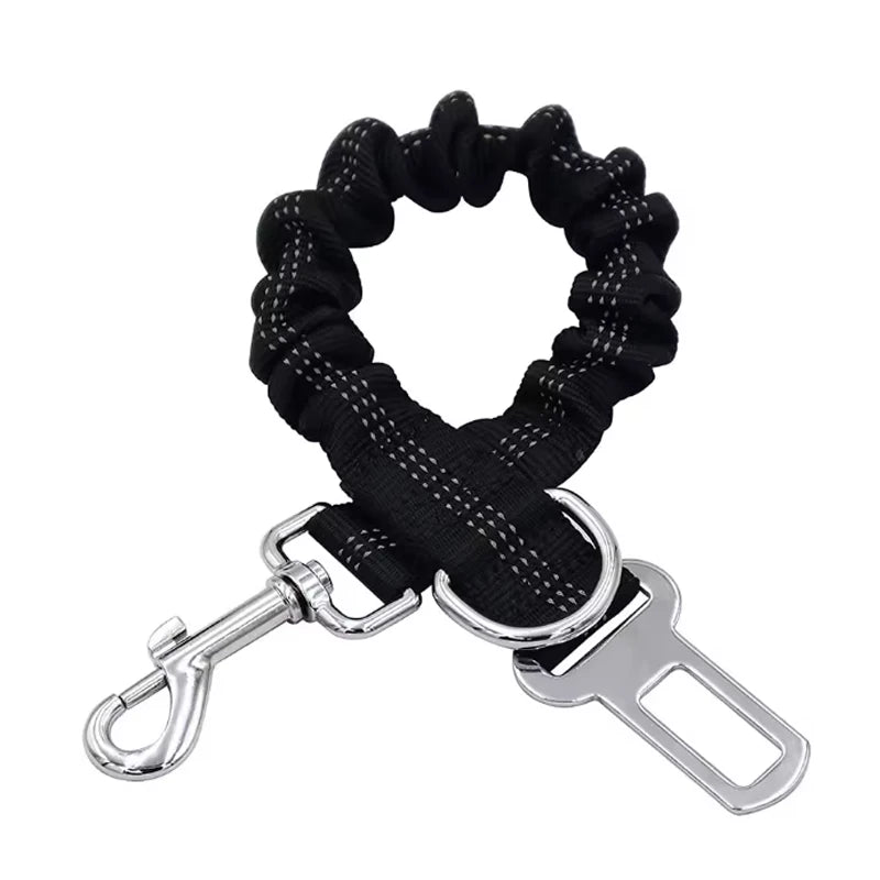 Dog Car Safety Belt Dog Safety Belt with Damping Belt and Reflective Line Adjustable Length Suitable Any Dog — image 2