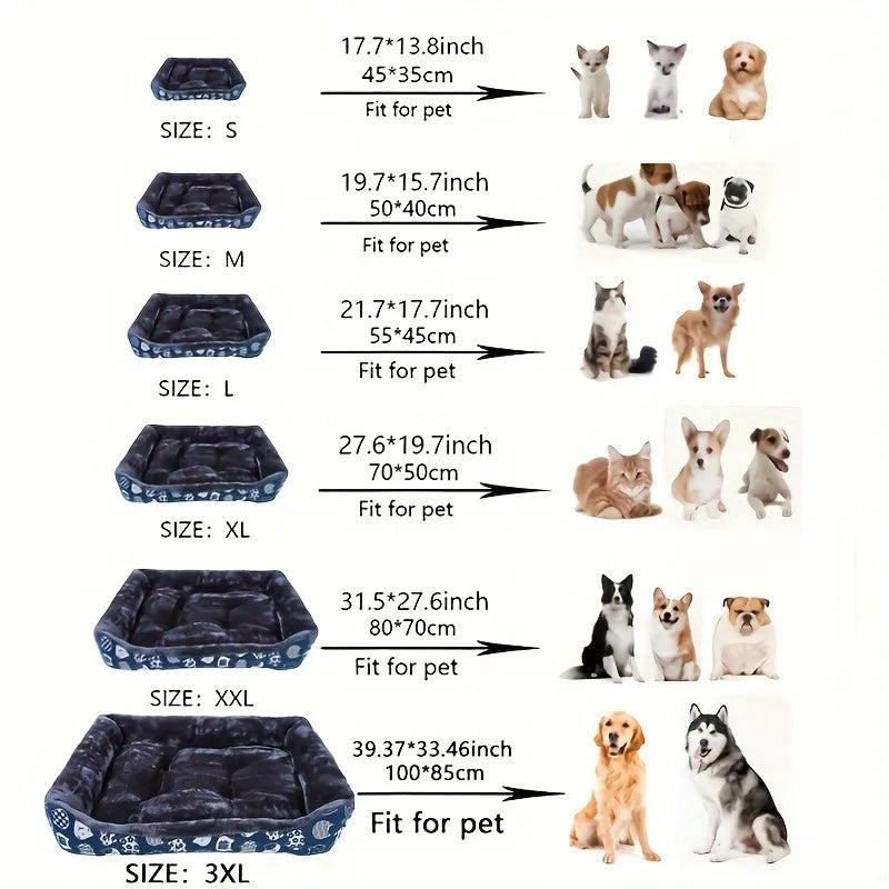 Pet Dog Bed Sofa Mats Winter Pet Products Coussin Chien Accessories Dogs Basket Supplies For Large Medium Small House Cat Bed — image 2