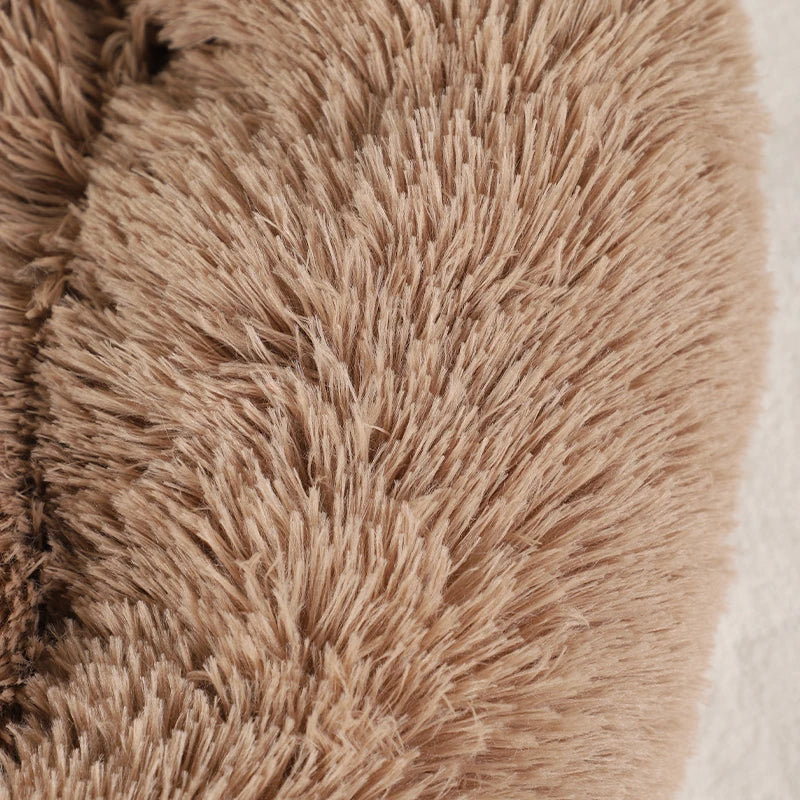 Fluffy Dog Bed Winter Warm Large Pet Products Small Sofa Baskets Pets Kennel Mat Puppy Cats Supplies Basket Blanket Accessories — image 4