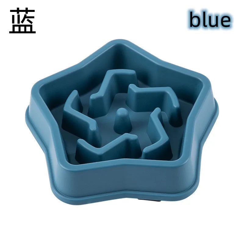 Pet Cat Dog Slow Food Bowl Fat Help Healthy Round Anti-choking Thickened And Non-slip Multiple Colors Shapes — image 18