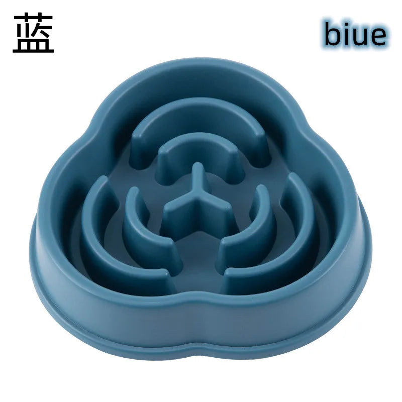 Pet Cat Dog Slow Food Bowl Fat Help Healthy Round Anti-choking Thickened And Non-slip Multiple Colors Shapes — image 13