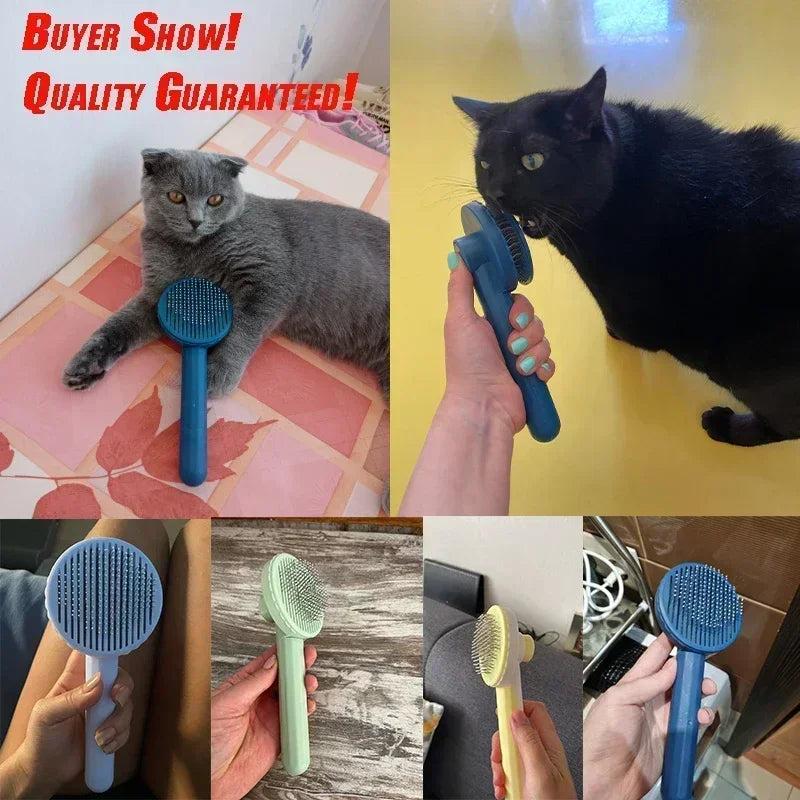 Cat Brush Pet Grooming Brush for Cats Remove Hairs Pet Cat Hair Remover Pets Hair Removal Comb Puppy Kitten Grooming Accessories — image 6