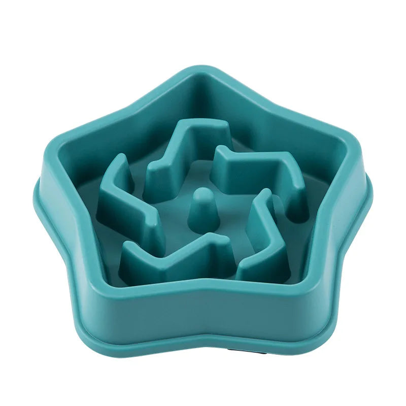 Pet Cat Dog Slow Food Bowl Fat Help Healthy Round Anti-choking Thickened And Non-slip Multiple Colors Shapes — image 23