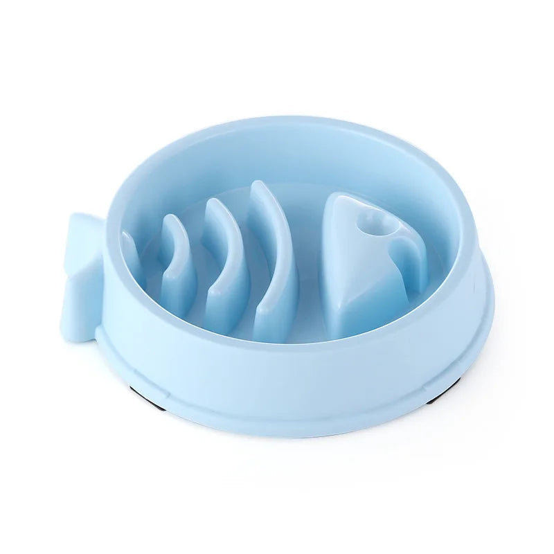 Pet Cat Dog Slow Food Bowl Fat Help Healthy Round Anti-choking Thickened And Non-slip Multiple Colors Shapes — image 22